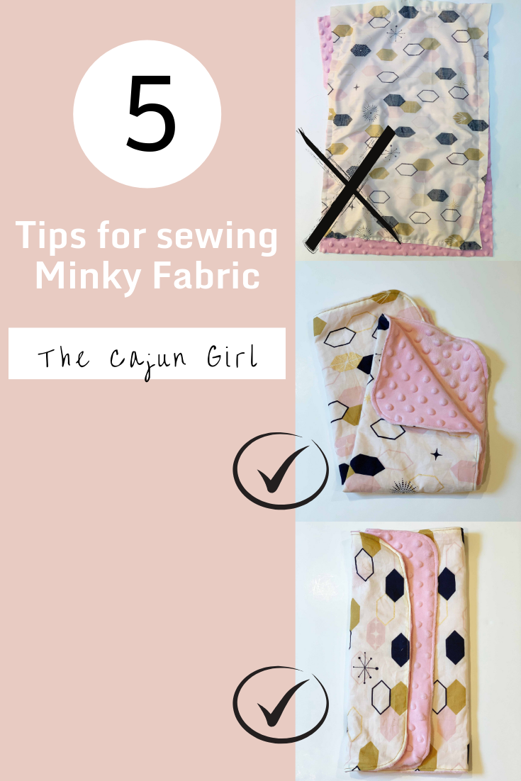 How To Sew Minky Fabric - The Cajun Girl